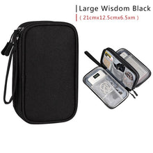 Load image into Gallery viewer, Portable Cable Digital Storage Bags Organizer USB Gadgets Wires Charger Power Battery Zipper Cosmetic Bag Case Accessories Item
