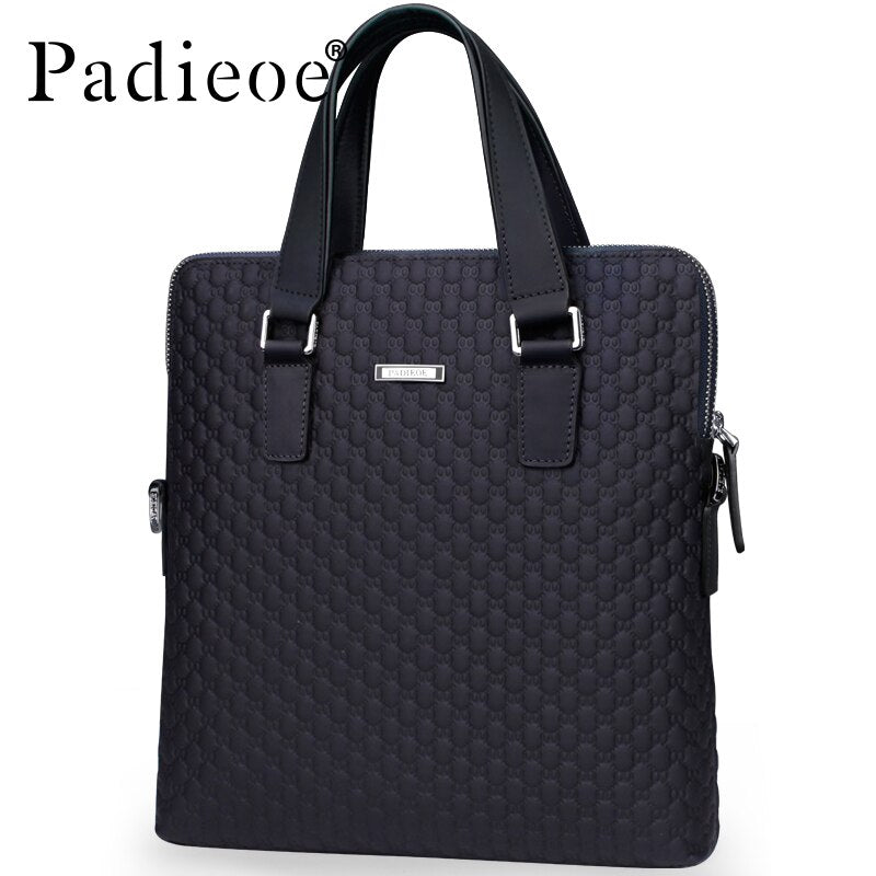 Padieoe men bag briefcase leather a4 bag messenger handbag purses jobs genuine leather