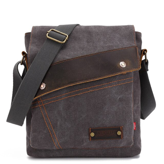 Men's Shoulder Bag Casual Canvas Bag Male Multi-pocket Small Crossbody Bags for Men Messenger Bag Men Handbags