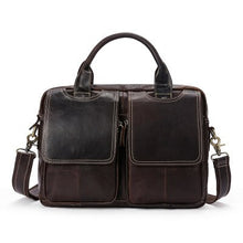 Load image into Gallery viewer, New Arrival Genuine Leather Men&#39;s Briefcas Cowhide Retro Business Men&#39;s Crossbody bags Shoulder Handbag Men&#39;s Messenger Bag
