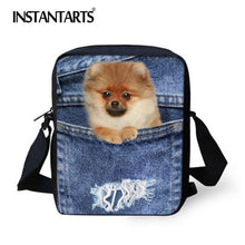 Load image into Gallery viewer, INSTANTARTS New Women Messenger Bags Cute Animal Denim Pet Cat Dog Crossbody Bag Casual Small Travel Shoulder Bags Ladies Bolsas
