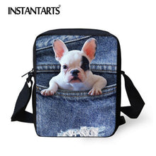 Load image into Gallery viewer, INSTANTARTS New Women Messenger Bags Cute Animal Denim Pet Cat Dog Crossbody Bag Casual Small Travel Shoulder Bags Ladies Bolsas
