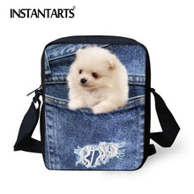 Load image into Gallery viewer, INSTANTARTS New Women Messenger Bags Cute Animal Denim Pet Cat Dog Crossbody Bag Casual Small Travel Shoulder Bags Ladies Bolsas
