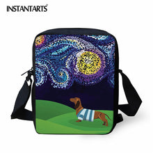 Load image into Gallery viewer, INSTANTARTS Starry Night Dachshund Dog Printing Women Crossbody Bags Girls Casual Mini Messenger Bags Fashion Small Bookbag Lady
