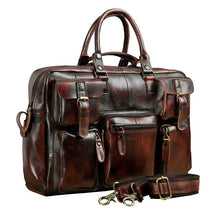 Load image into Gallery viewer, Original Genuine Leather maletas office Men Briefcase Business 15.6&quot; Computer Laptop Case Attache Messenger Bag Portfolio 3061-g
