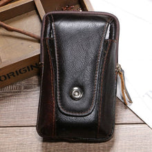 Load image into Gallery viewer, BISI GORO fashion cow leather phone coin card waist bag Multi-function outdoor porta tarjetas heuptas heren Creative gift purse
