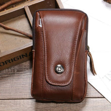 Load image into Gallery viewer, BISI GORO fashion cow leather phone coin card waist bag Multi-function outdoor porta tarjetas heuptas heren Creative gift purse
